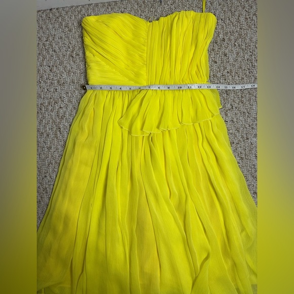 Mango Vibrant Yellow Strapless Dress size XS - Picture 5 of 5